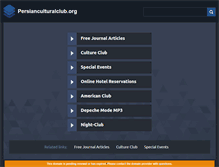Tablet Screenshot of persianculturalclub.org